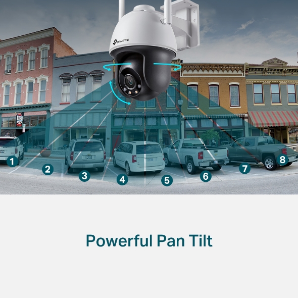 Tapo VIGI 4MP Outdoor Full-Color Wi-Fi Pan Tilt Network Camera - Image 5